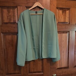 SHEIN Green Relaxed Fit Blazer